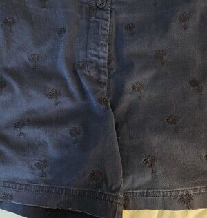 Navy Embroidered Palm Tree Tommy Bahama Shorts